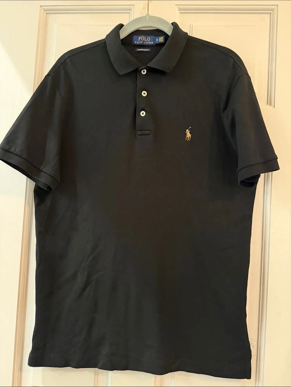 Ralph Lauren Men’s Black Polo with Yellow Pony